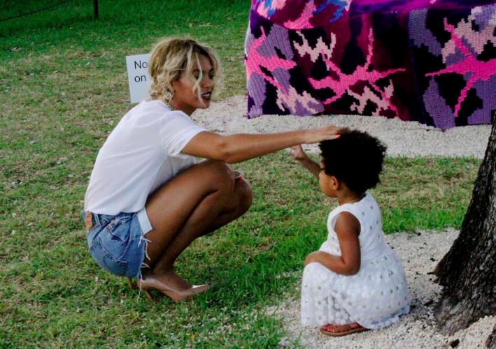 Beyoncé počas spoločných chvíľ