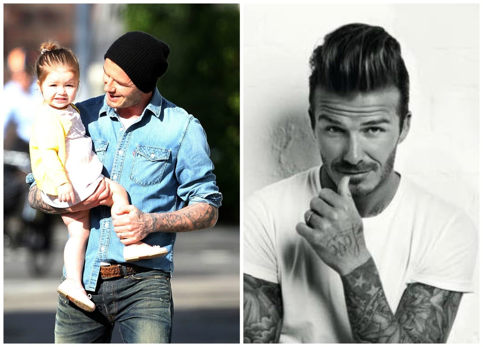 Futbalista David Beckham je
