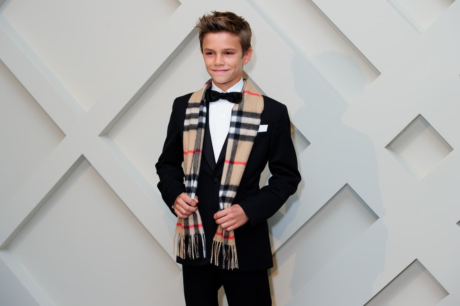Mladučký Romeo Beckham inkasoval