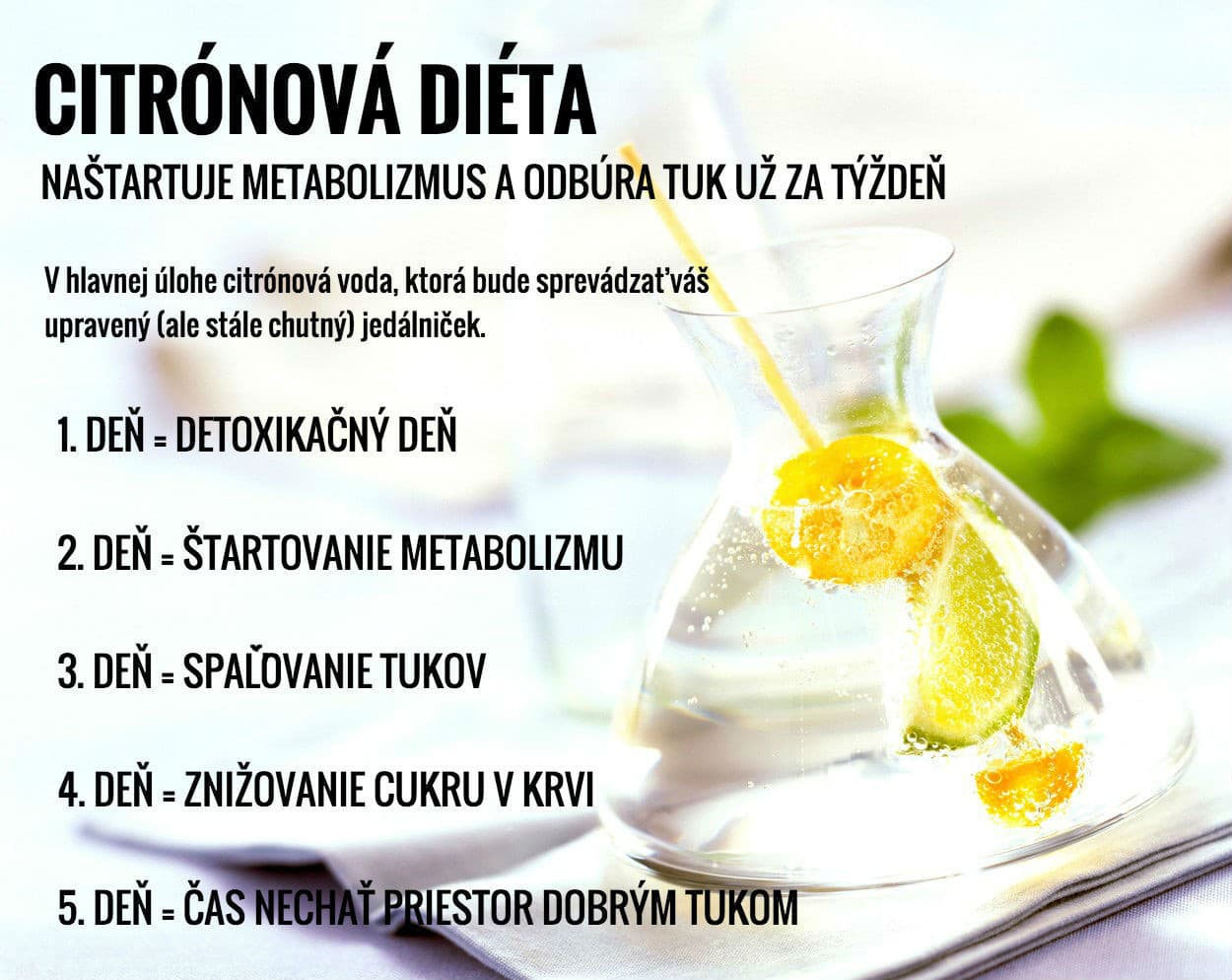 Citrónová diéta spolu s