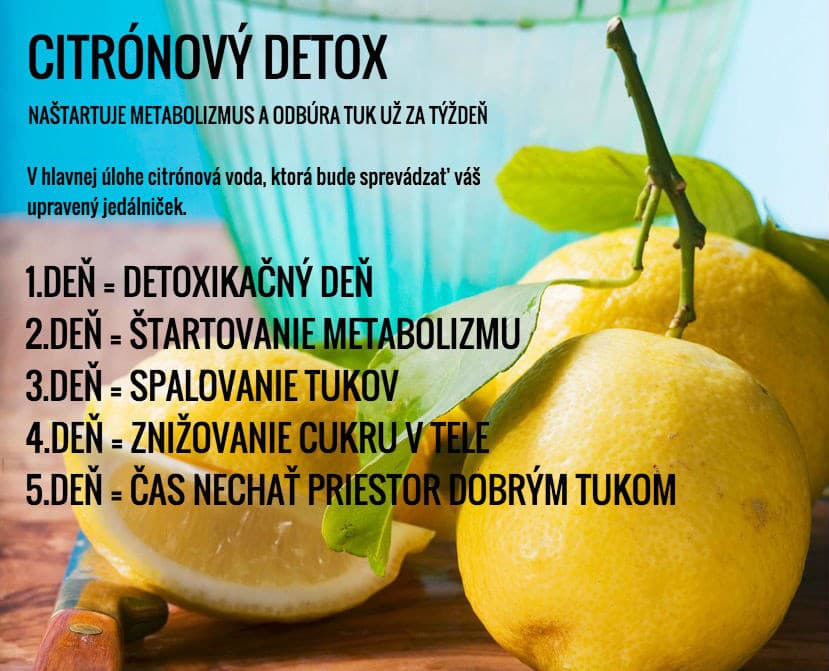 Citrónový detox a úprava