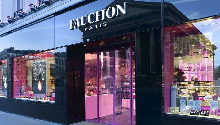 Fauchon luxusné obchodíky s delikatesami,