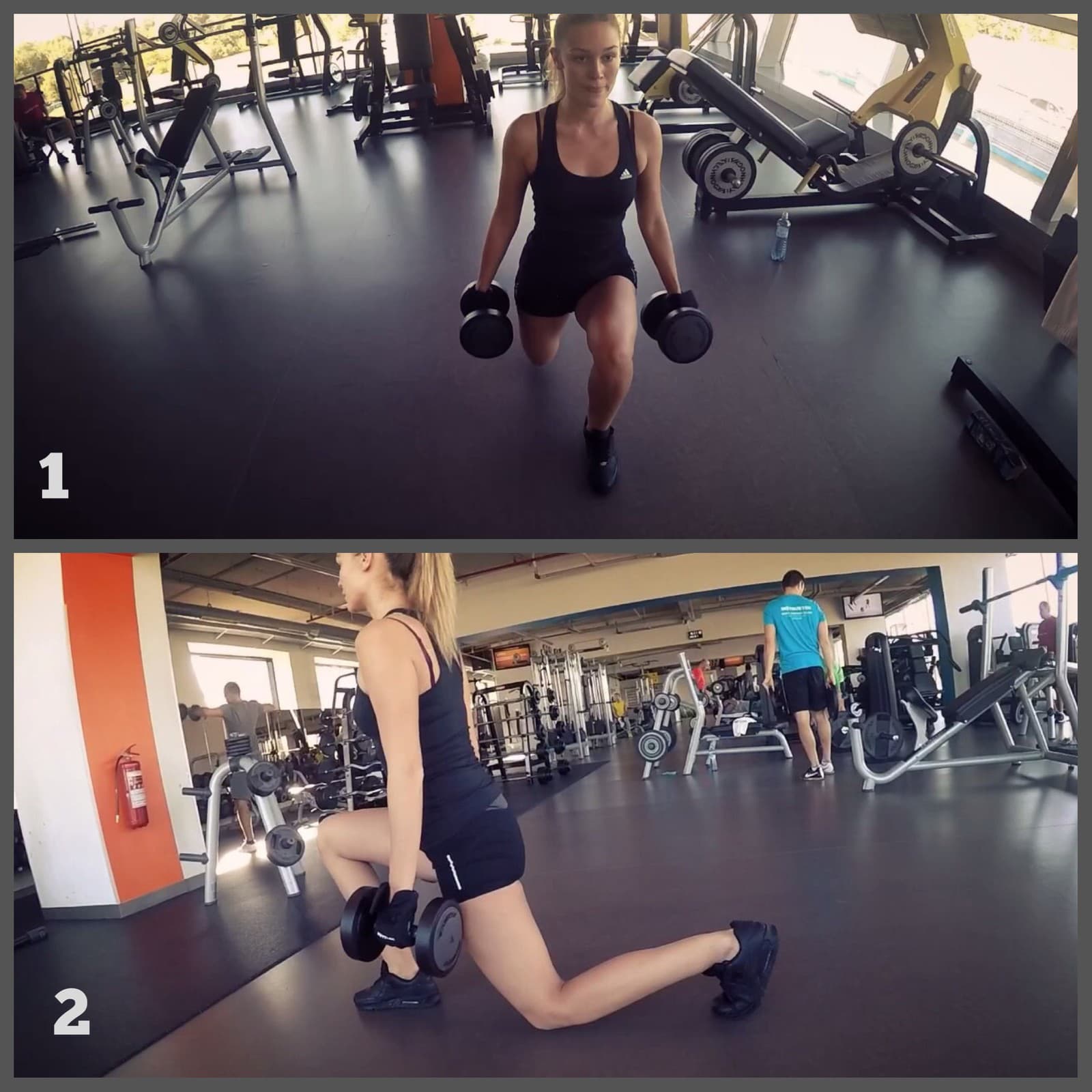 Lunge extended backward