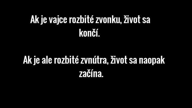Ak je vajce rozbité
