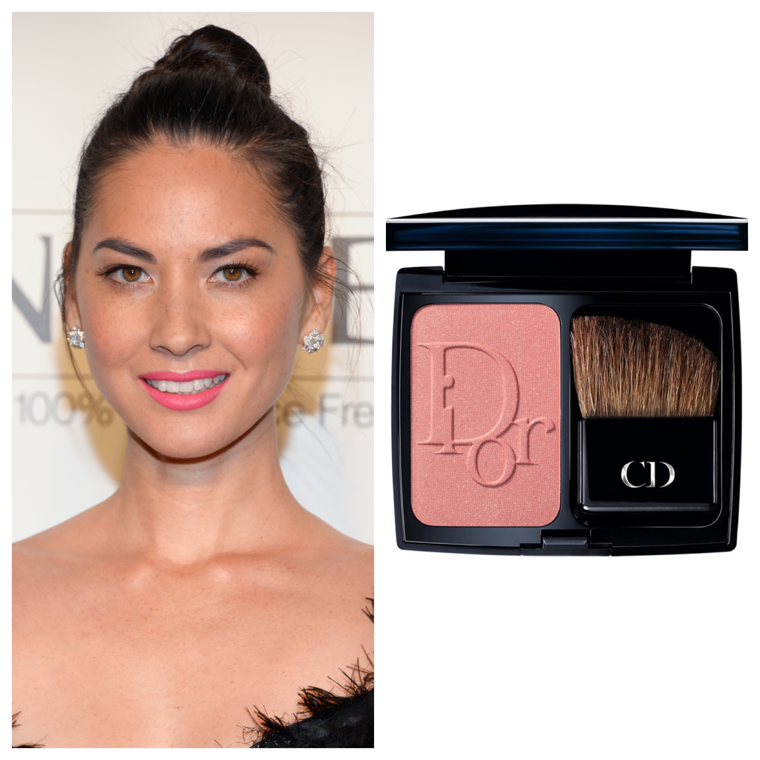 Ak má vaša pleť žltkastý nádych, používajte výhradne ružové farby na líčka. Produkt: Dior Vibrant Color Powder Blush, odtieň My Rose, 42€