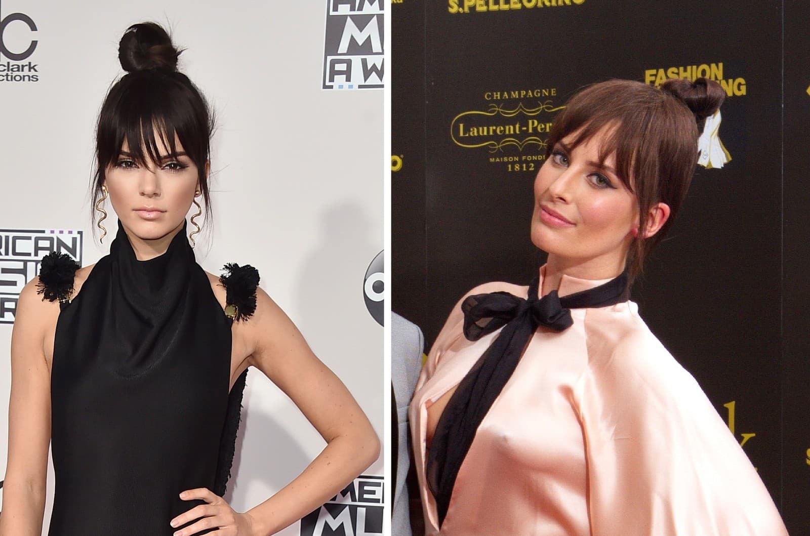 Kendall Jenner (vľavo) a Barbora Franeková, ktorá sa mladou hviezdičkou zrejme inšpirovala