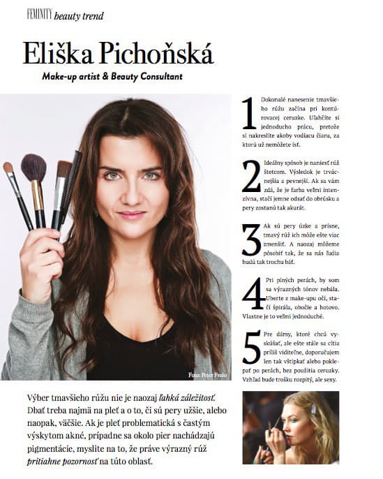 Eliška Pichoňská, Make-up artist