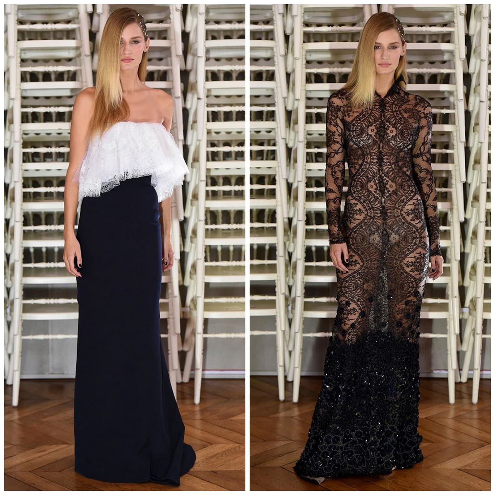 Linda Vojtová v Haute Couture modeloch Alexis Mabille