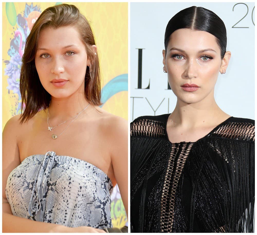 Bella Hadid pred dvoma rokmi a dnes