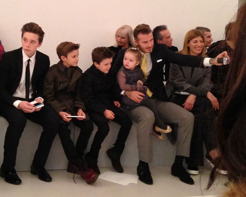 David Beckham s rodinou
