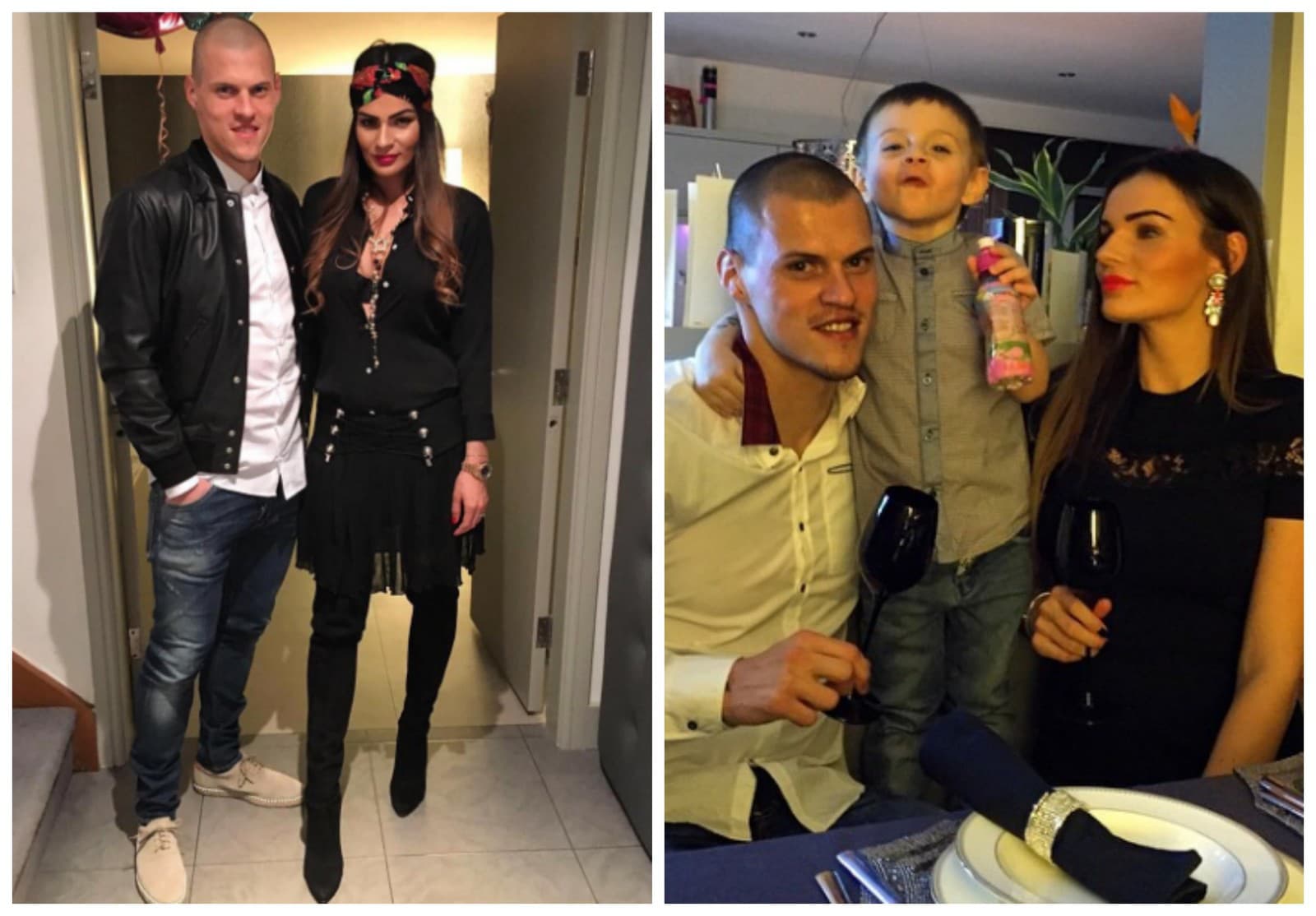 Martin Škrtel s manželkou