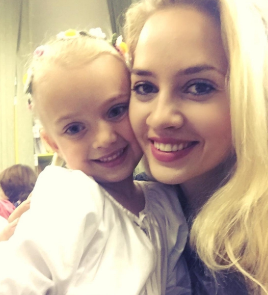 Barbora Rakovská s dcérou