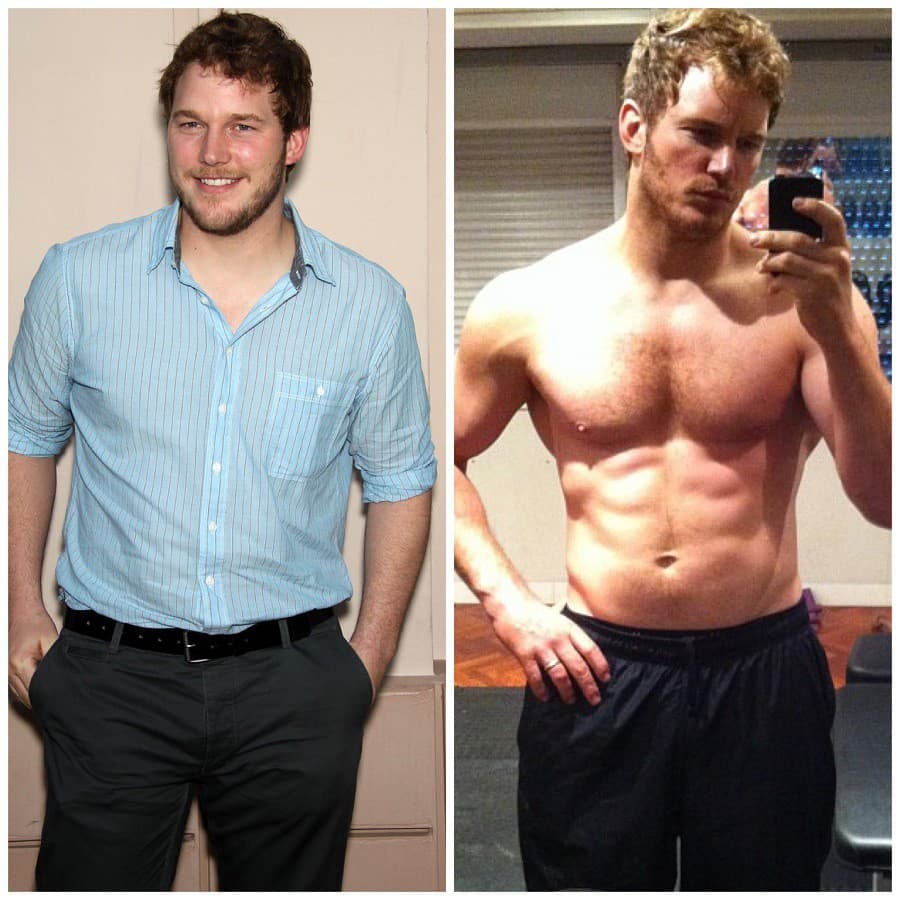 Chris Pratt zhodil kilá