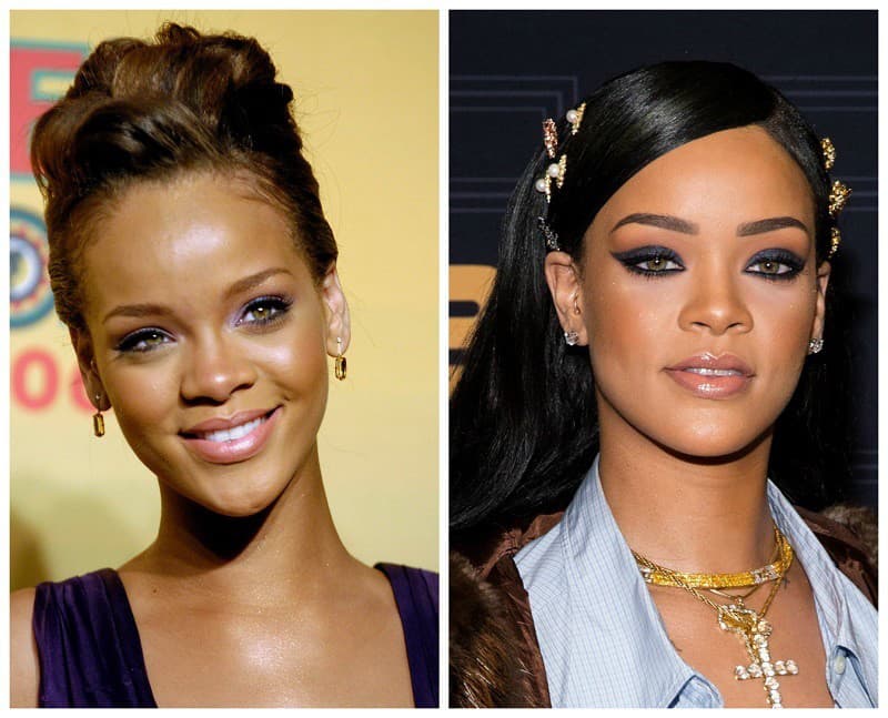 Speváčka Rihanna pred, a
