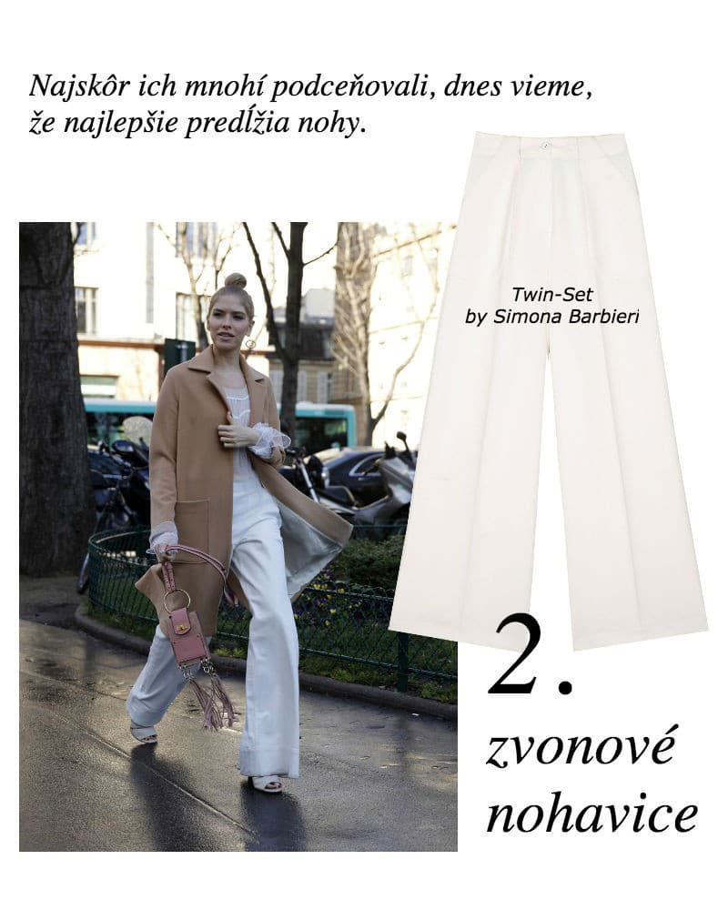 2. Oldschool zvonové nohavice