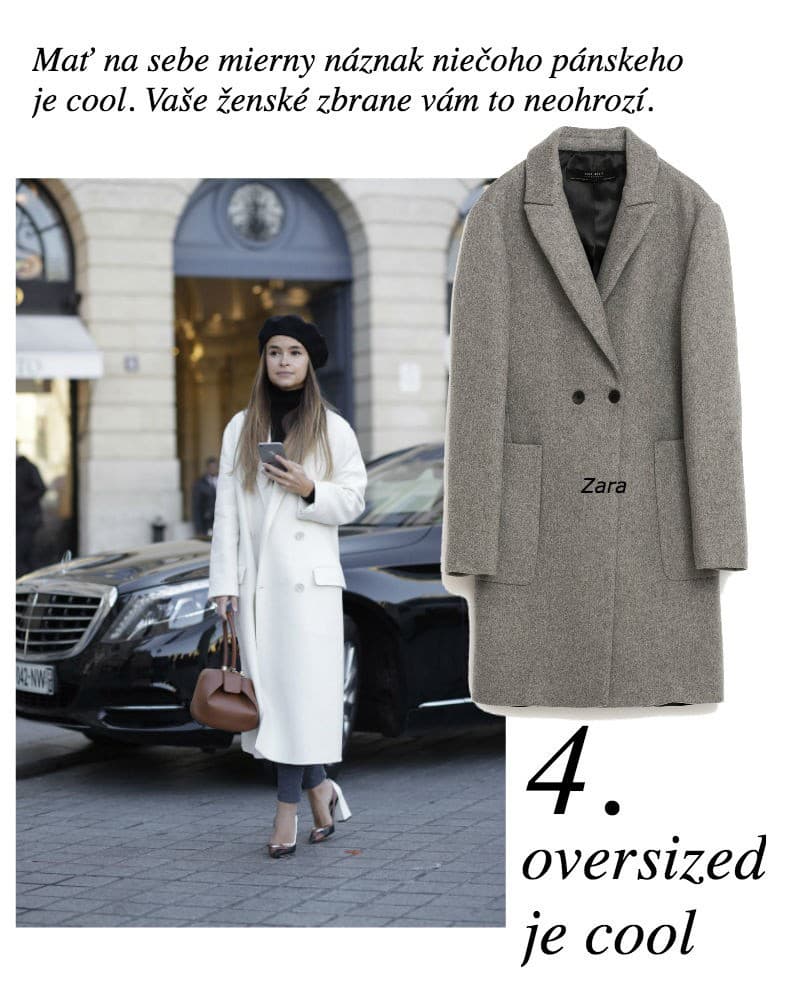 4. Oversized sako alebo