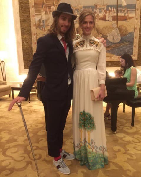 Peter Sagan s manželkou,