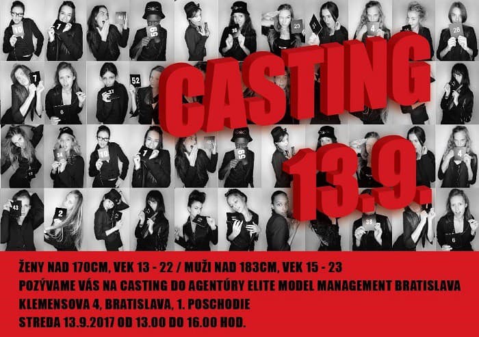 Zúčastnite sa castingu v