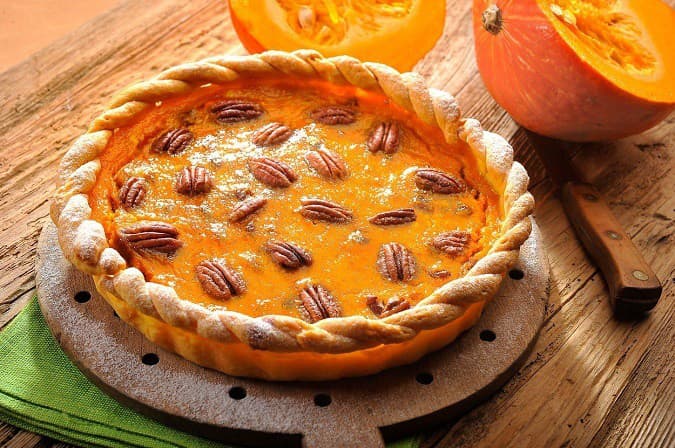 Tekvicový koláč s vlašskými