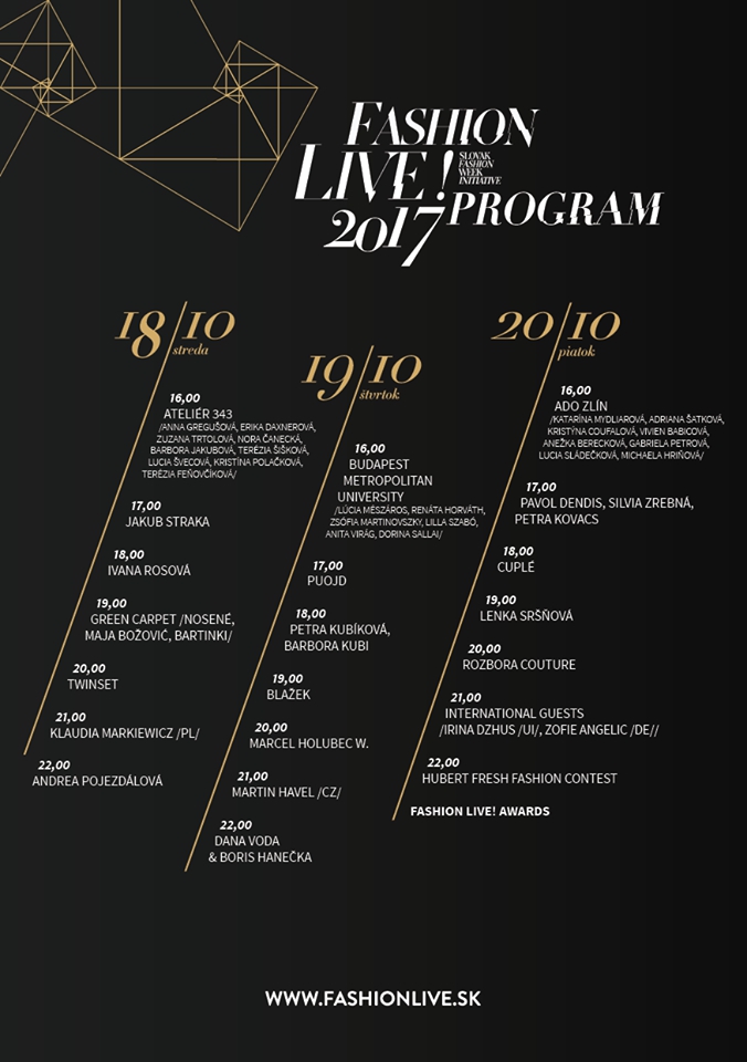 Program Fashion LIVE! 2017