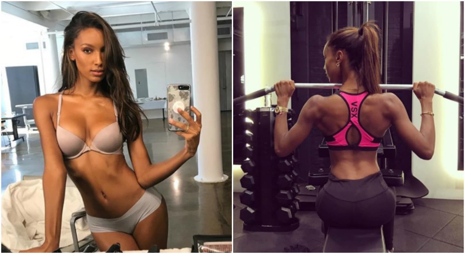 Jasmine Tookes pravidelne posilňuje