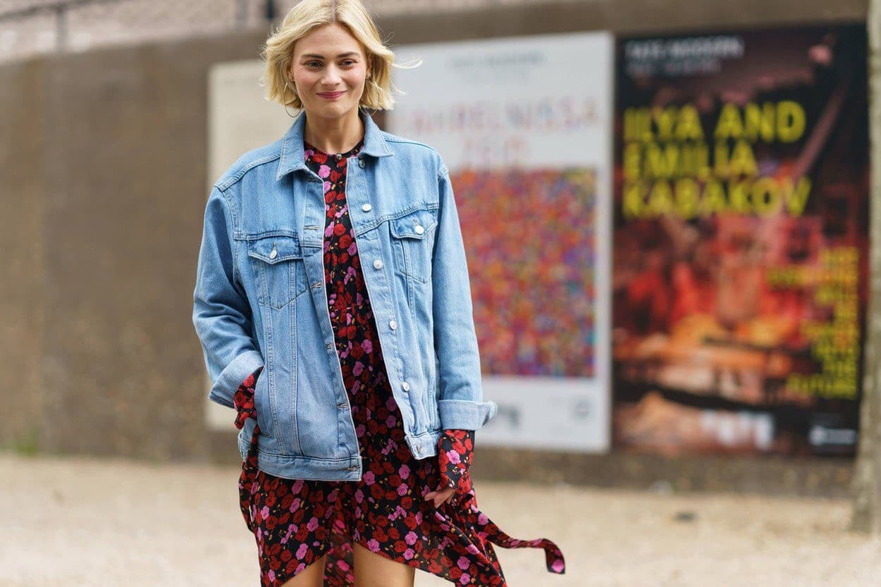 Oversized denim bundu môžete