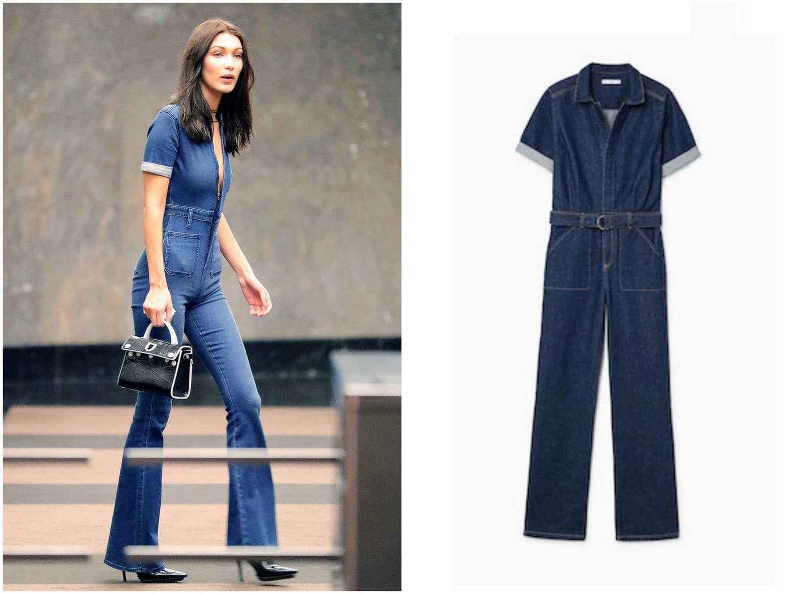 Denim overal s lodičkami