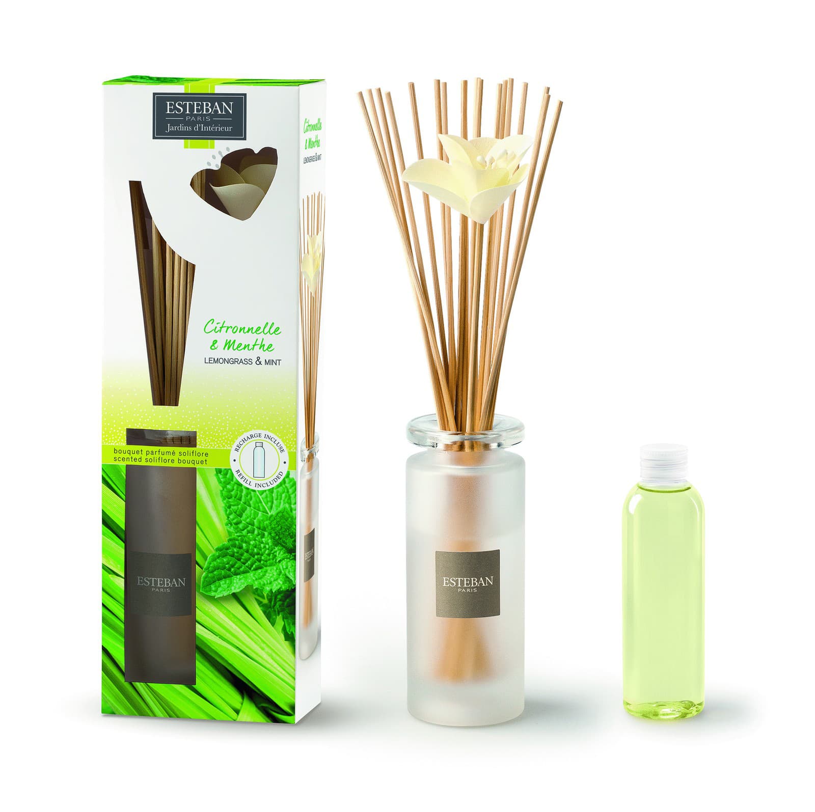 Aroma difuzér Esteban proti komárom CITRONELLA & MÄTA