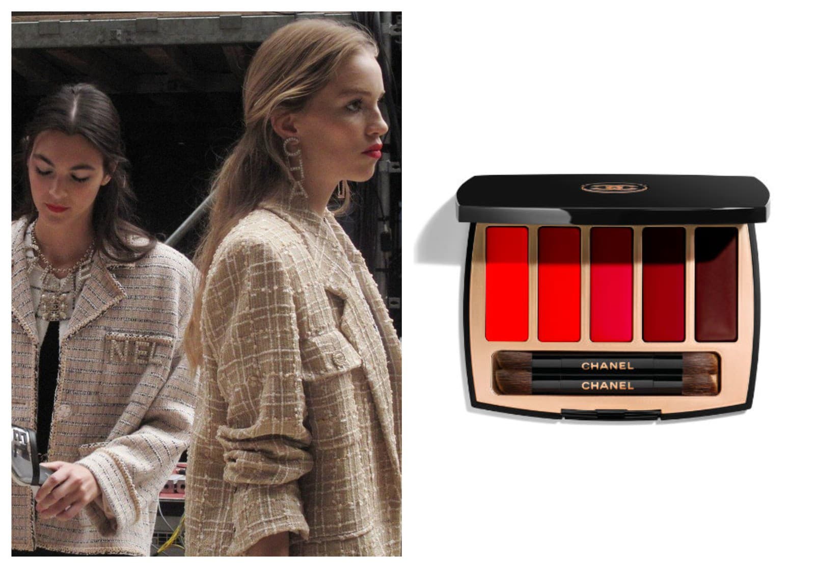 Paletka červených odtieňov Chanel