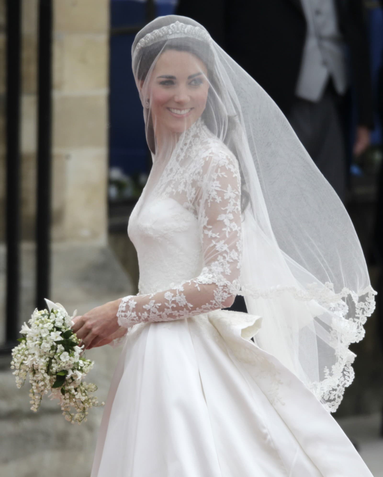Svadobný vzhľad krásnej Kate