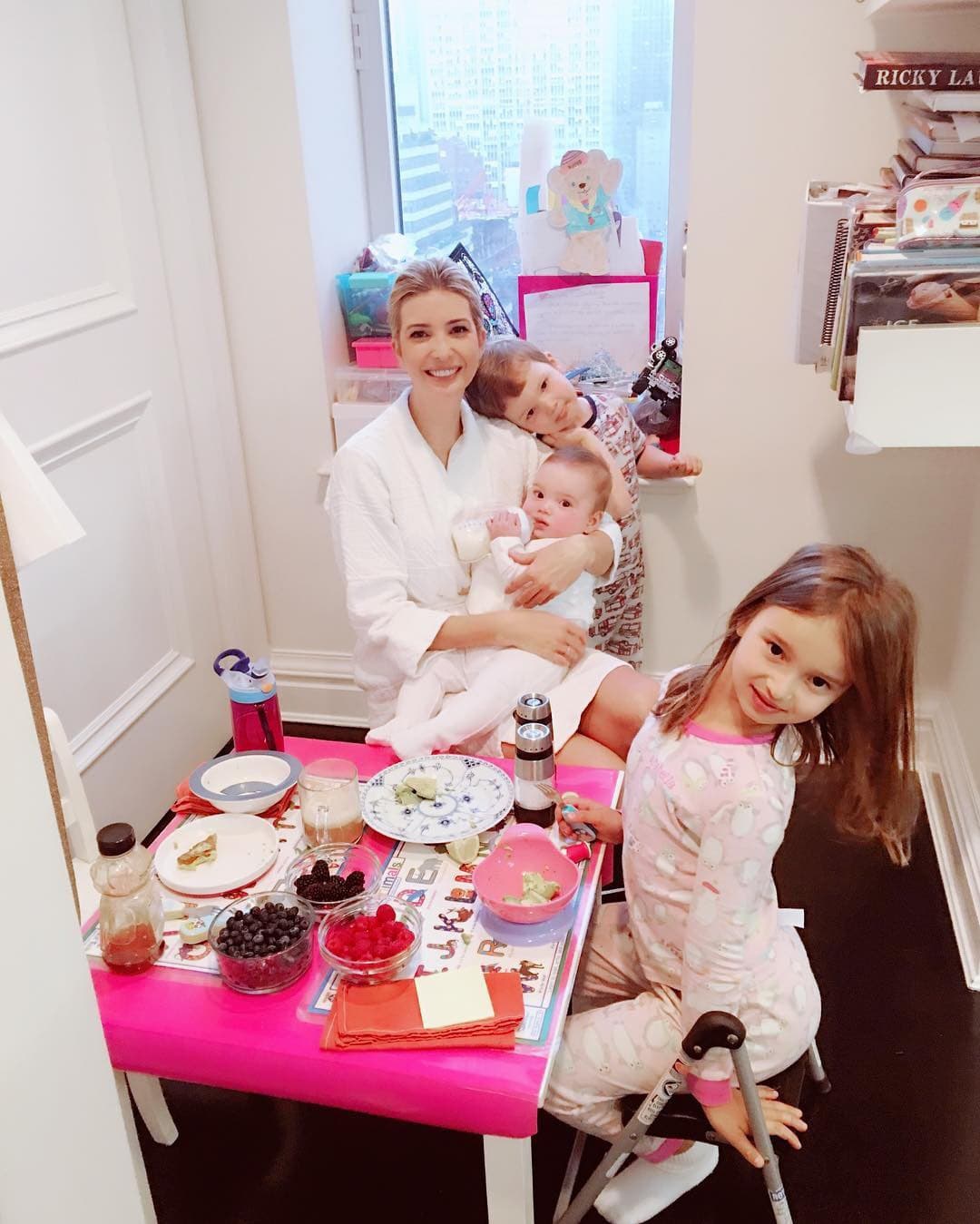 Ivanka Trump považuje raňajky