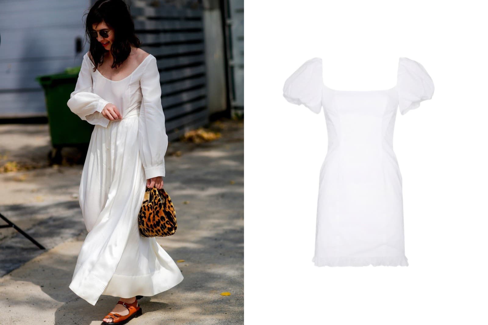 Tzv. milkmaid dress sú