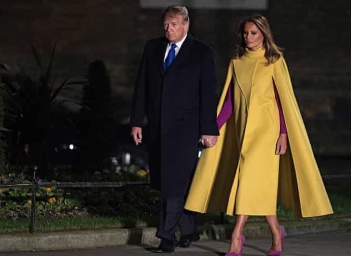 Melania sa snažila vystupovať