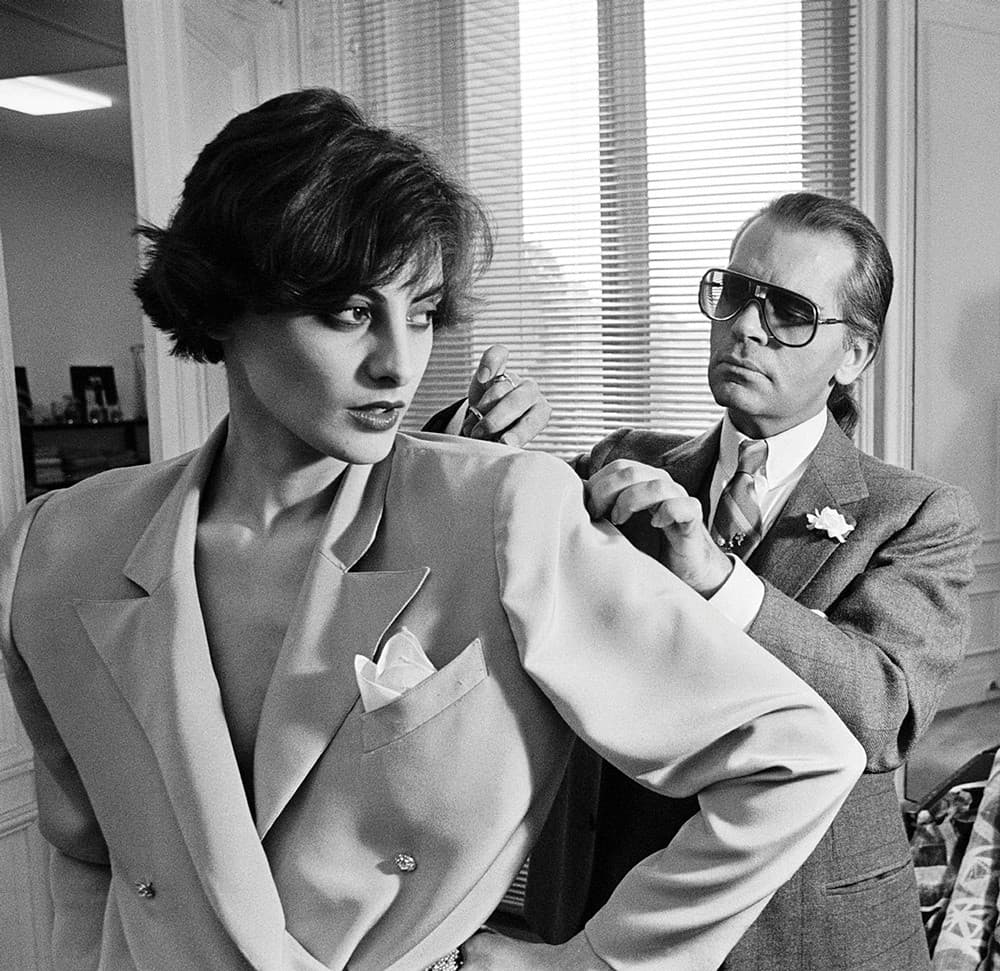 Karl Lagerfeld a Ines