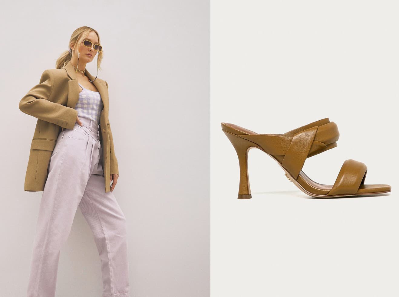 Elegantné dvojremienkové šľapky