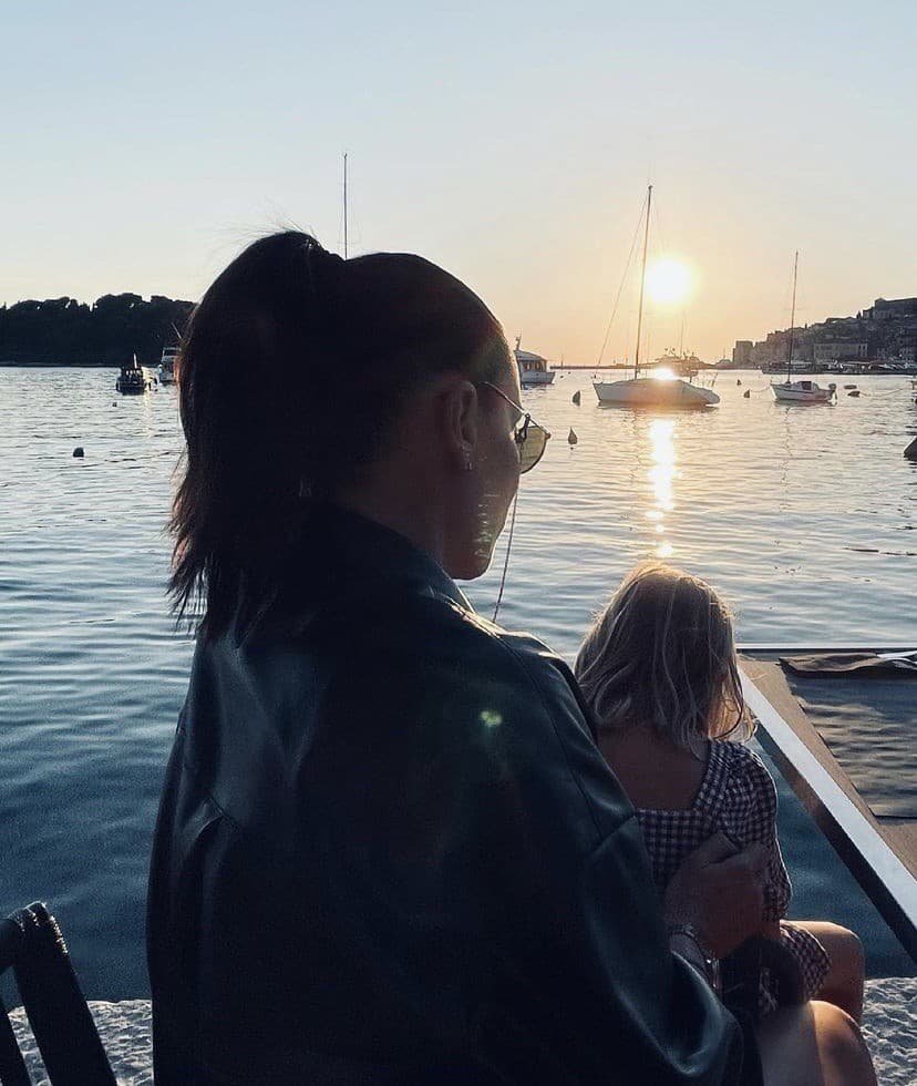 Magdaléna Šebestová s dcérkou
