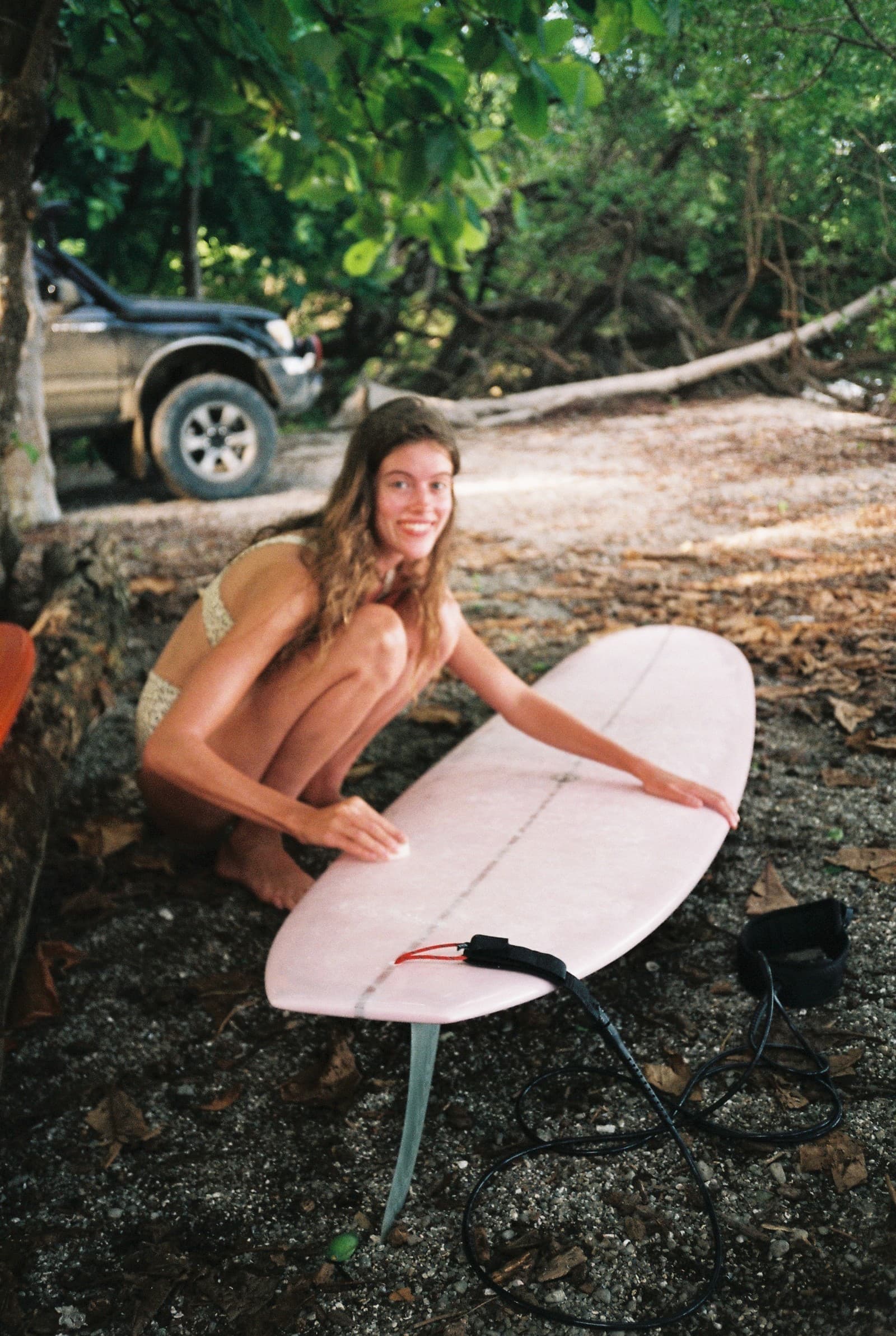 Ružový surf, ktorý ukrýval