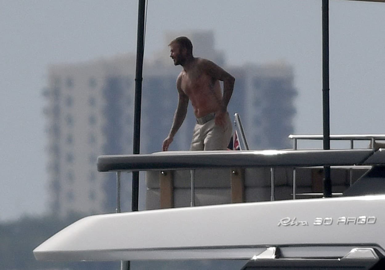 David Beckham ako lodný
