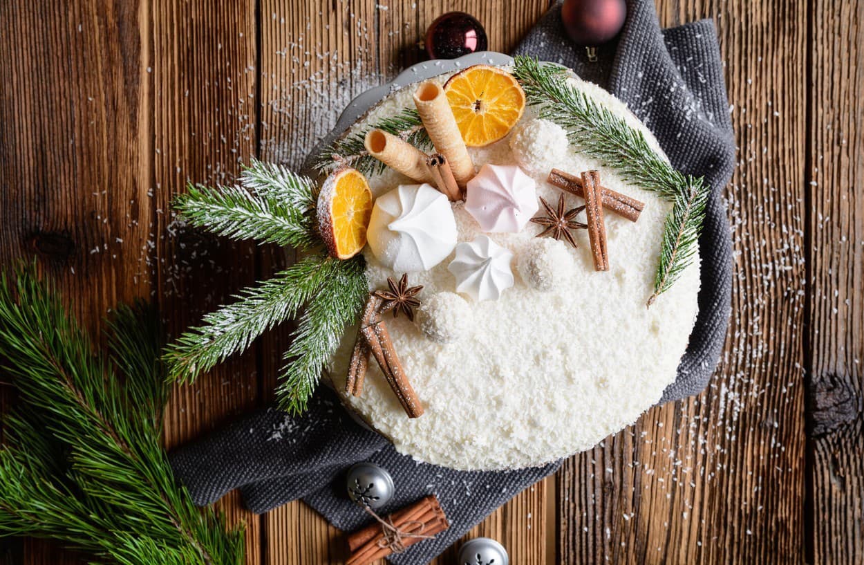 Vianočná šľahačková torta, ktorú