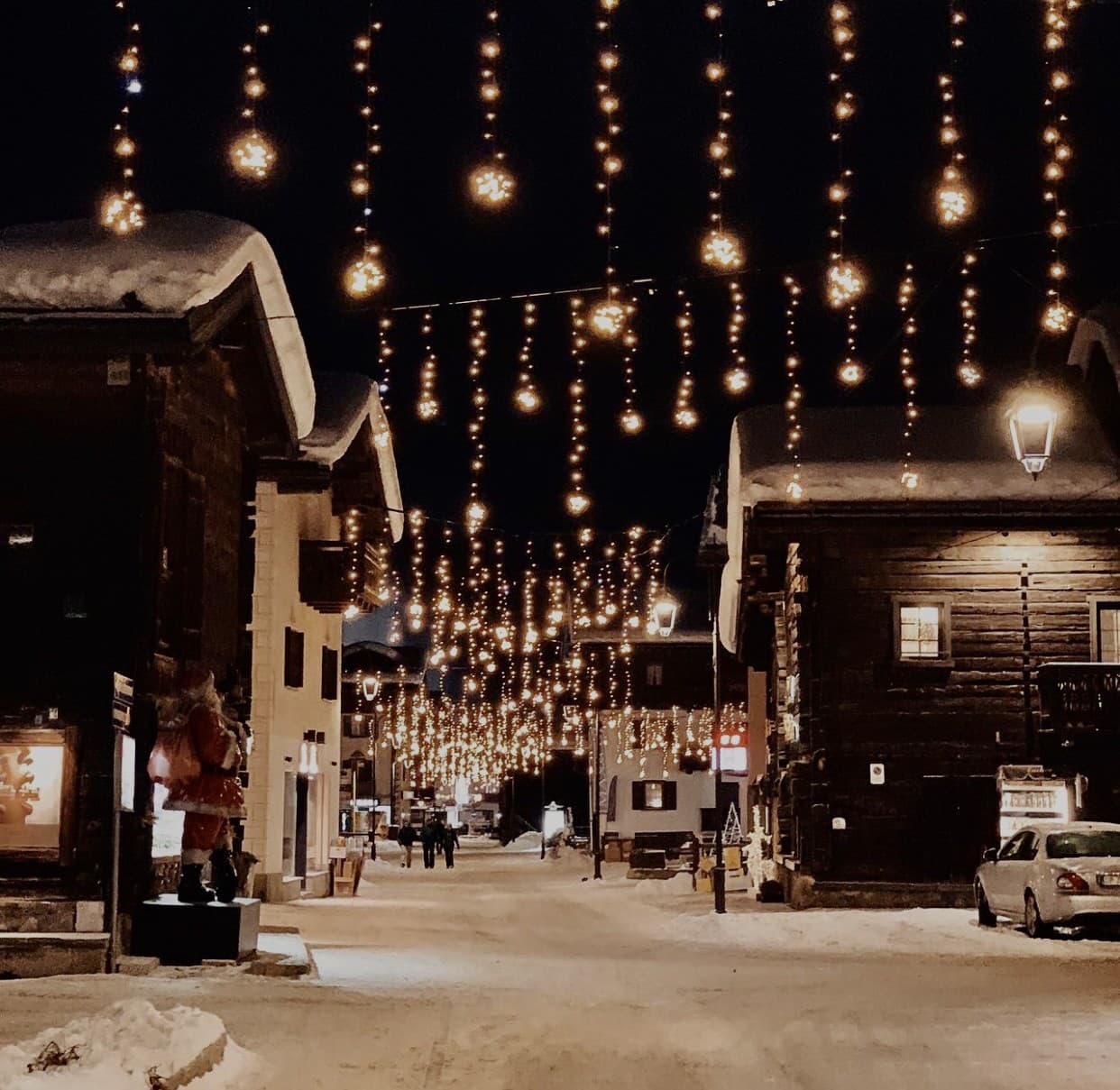 Livigno počas Vianoc stojí