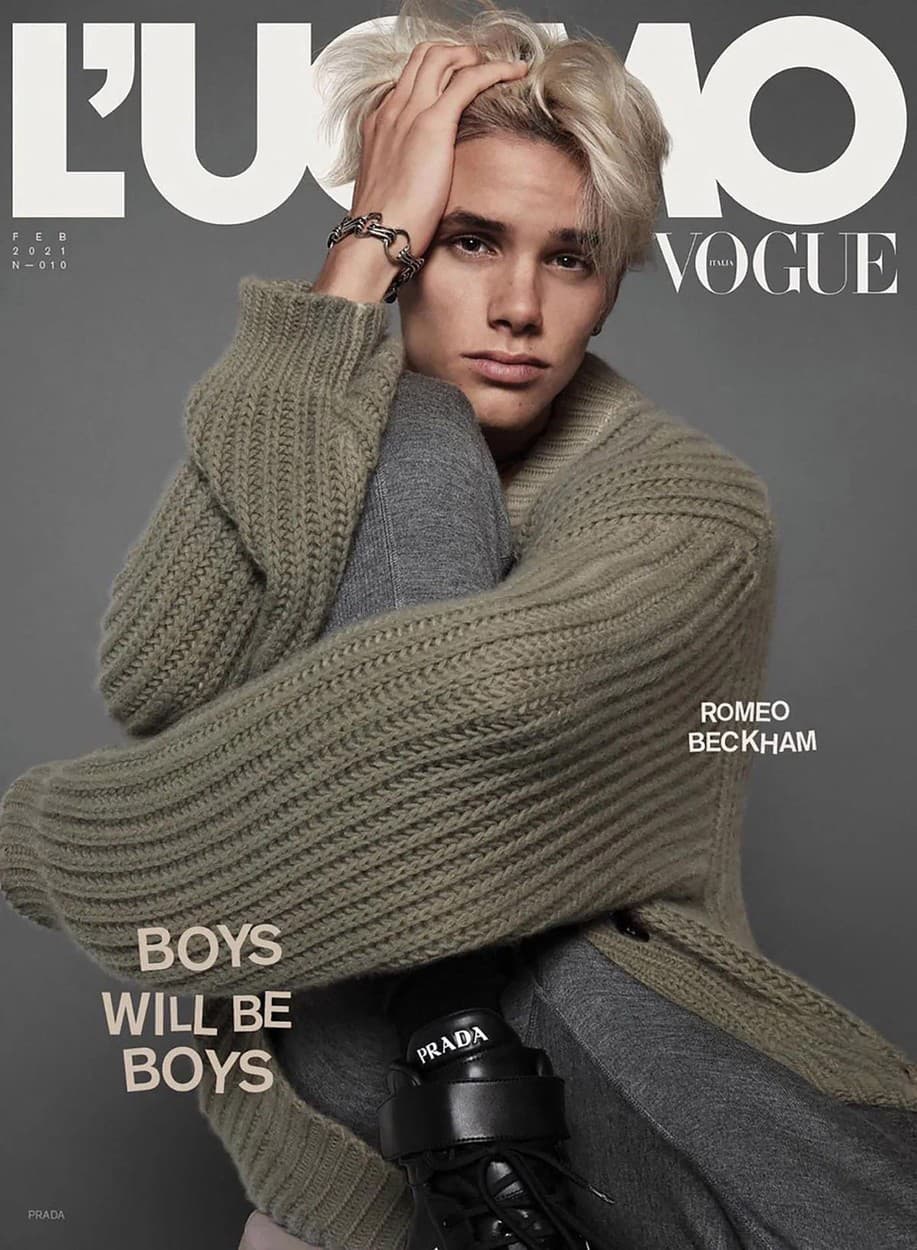 Romeo Beckham na titulke