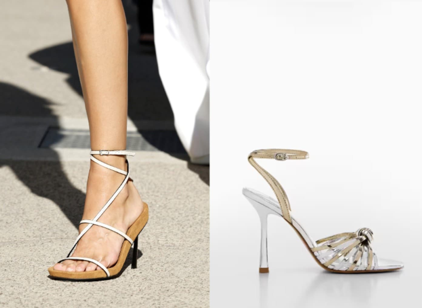Strappy heels