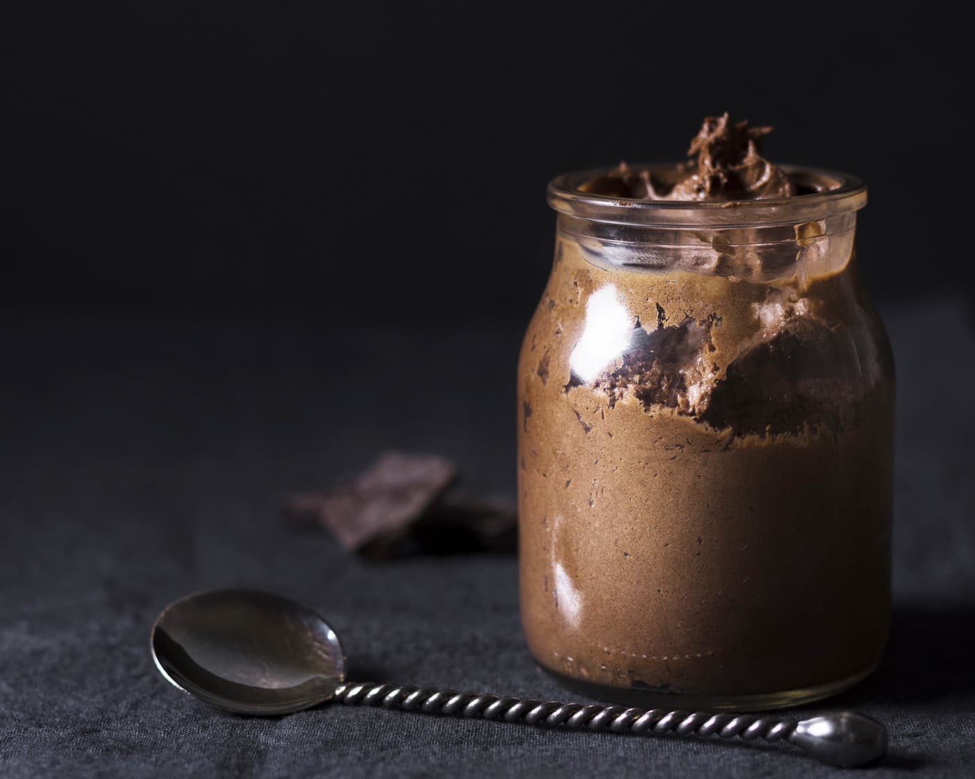 Čokoládový mousse so slaným