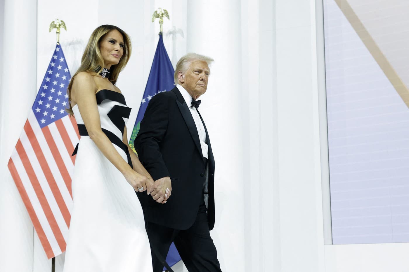 Melania zažiarila v bielej