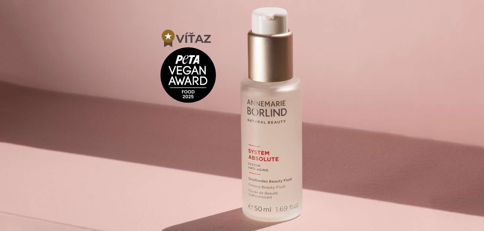 Абсолютная лифтинг-флюидная система Аннемари Бёрлинд — победительница веганской премии PETA 2025 года, натуральная антивозрастная сыворотка для укрепления и омоложения кожи.