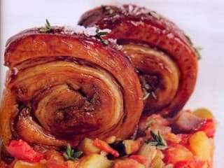 Jahňacia rolka s ratatouille