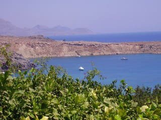 Mesto Lindos na ostrove