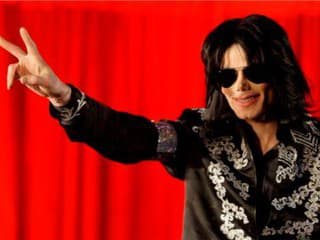 Michael Jackson počas vystúpenia.