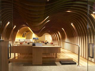 Cave Restaurant Sydney, interiér.