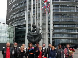 Slovenskí výtvarníci pred Europarlamentom